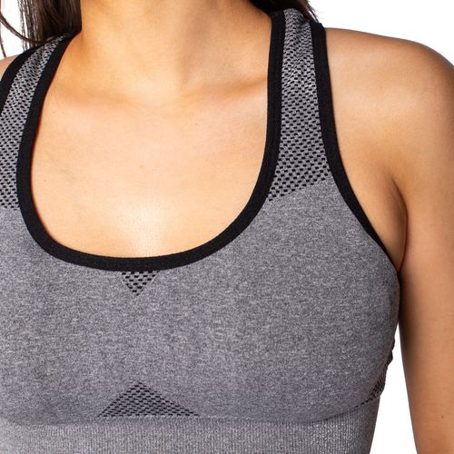 Top Feminino Sea Surf Mesclado Nadador Cinza