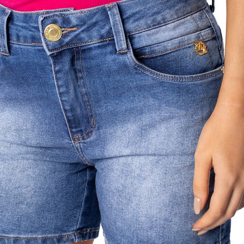 Short Jeans Feminino Max Denim Levanta Bumbum Azul