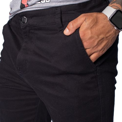 Bermuda de Sarja Masculina HMO Básica Preto