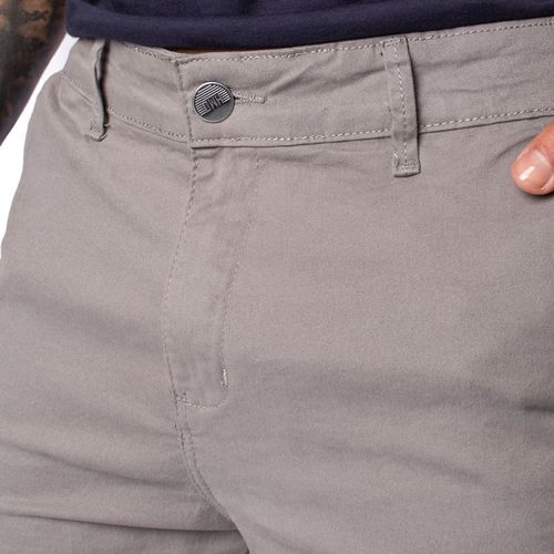 Bermuda de Sarja Masculina HMO Básica Cinza Escuro