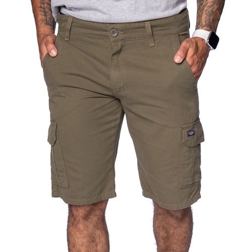 Bermuda de Sarja Masculina Max Denim Cargo Verde