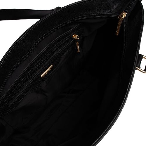 Bolsa Feminina Rafitthy Tote Grande com Tessel Preto