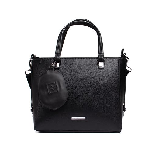 Bolsa Feminina Rafitthy Tote Média com Niqueleira Preto