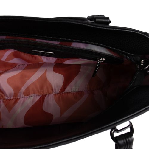 Bolsa Feminina Rafitthy Tote Média com Niqueleira Preto