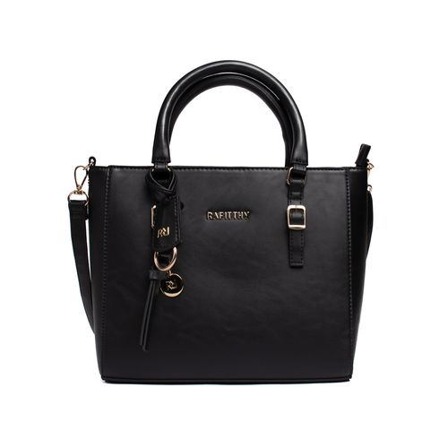 Bolsa Feminina Rafitthy Tote com Fivelas Média Preto