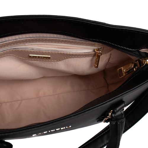 Bolsa Feminina Rafitthy Tote com Fivelas Média Preto