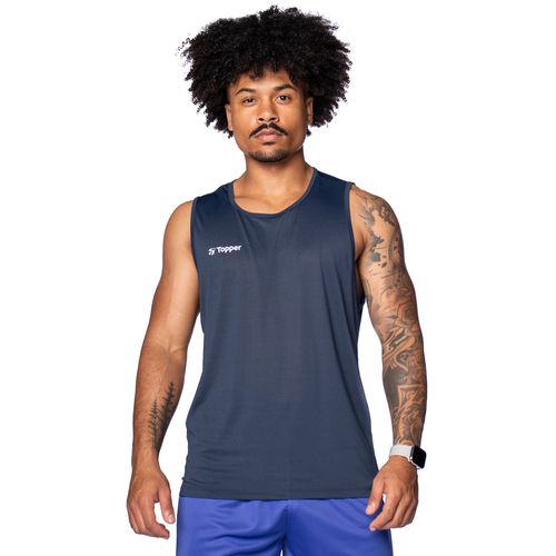 Regata Masculina Topper Treino Performance Marinho