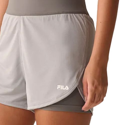 Short Feminino Fila Double Basic Train II Cinza