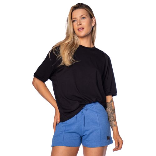 Camiseta Feminina Biamar Manga Curta em Algodão Premium Preto