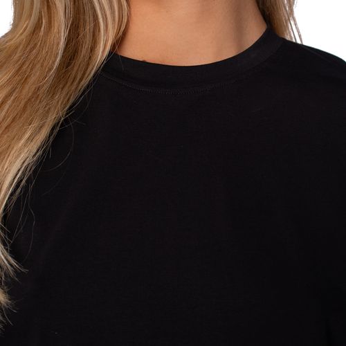 Camiseta Feminina Biamar Manga Curta em Algodão Premium Preto