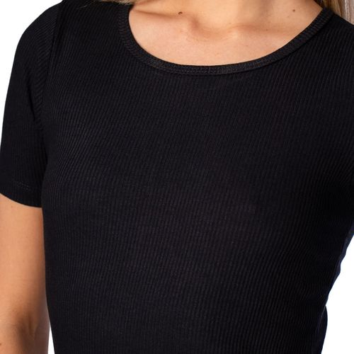Vestido Midi Feminino Feliny Canelado Preto