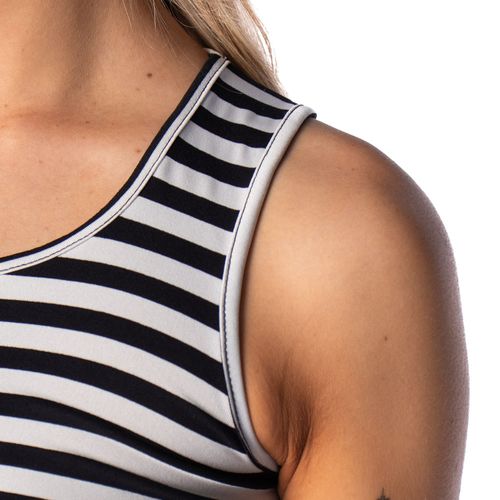 Regata Feminina Feliny Listrada Preto/branco