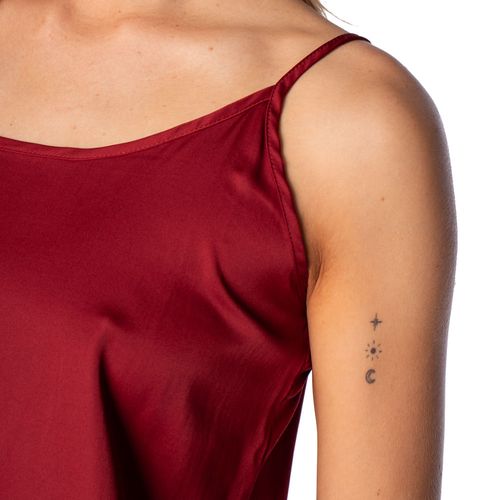 Regata Feminina The Style Box Acetinada Bordô