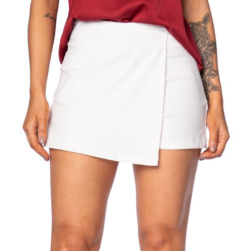 Short Saia The Style Box em Bengaline Branco