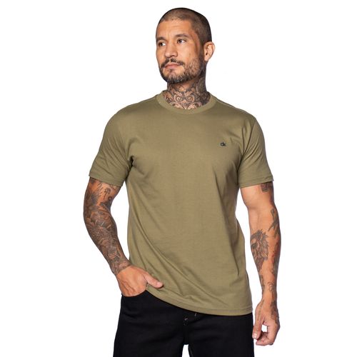 Camiseta Masculina Dixie Manga Curta Básica Verde