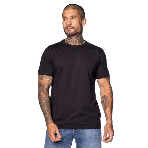 Camiseta Masculina Dixie Manga Curta Básica Preto