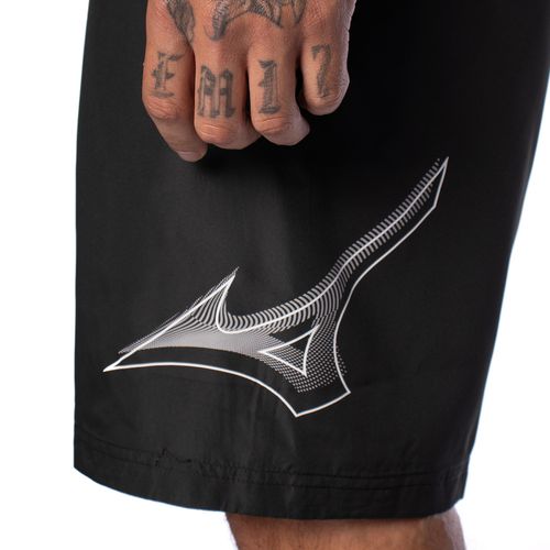 Bermuda Masculina Mizuno Run Bird Preto