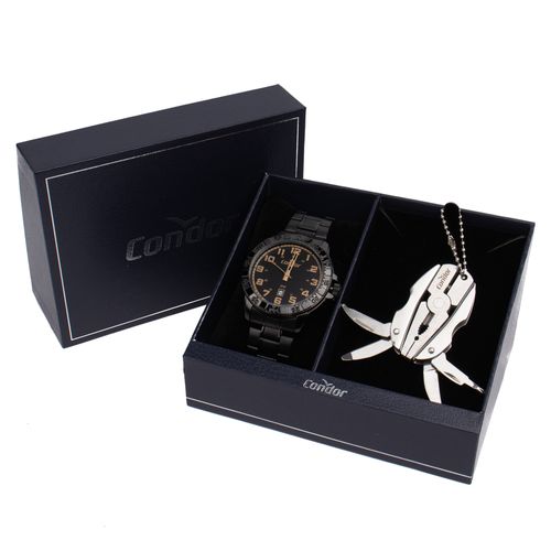 Relógio Masculino Condor CO2115NAM/K4P c/ Acessório Multiuso Preto