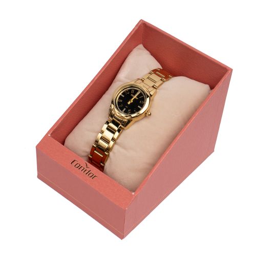 Relógio Feminino Condor Mini com Brilho CO2035NIO/4P Dourado