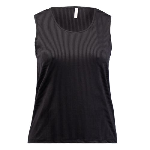 Regata Feminina Rechsul Plus Size Canelada Preta