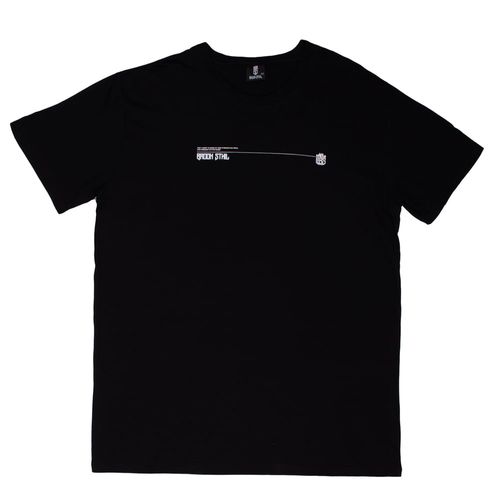 Camiseta Brook Sthil Masculina Over Surf Plus Size Básica Preta