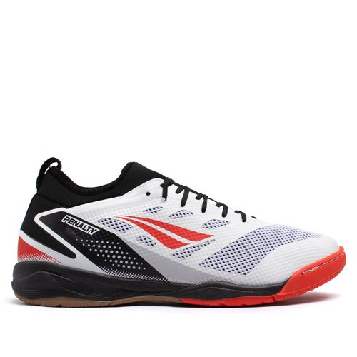 Chuteira Futsal Penalty Max 500 Locker Y-3 Branco/vermelho