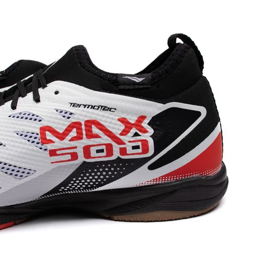 Chuteira Futsal Penalty Max 500 Locker Y-3 Branco/vermelho