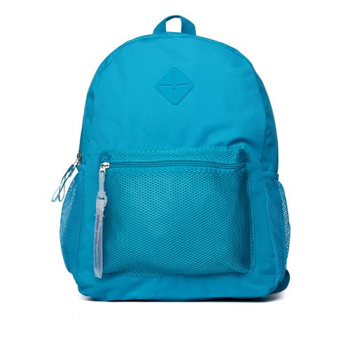 Mochila Unissex Clio Style com Bolsos em Tela Azul