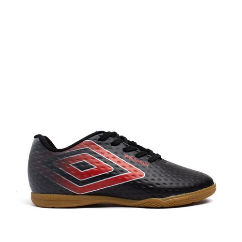 Chuteira Futsal Infantil Umbro Warskin Preto/Vermelho