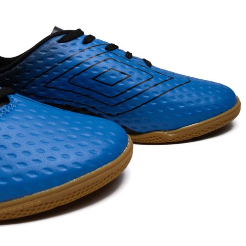 Chuteira Futsal Infantil Umbro Warskin Azul/Verde Neon