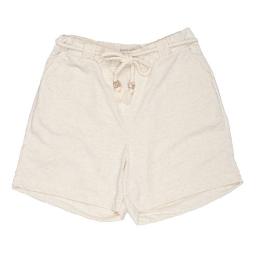 Short Feminino Rovitex Secret Glam Plus Size em Linho com Cordão Off White