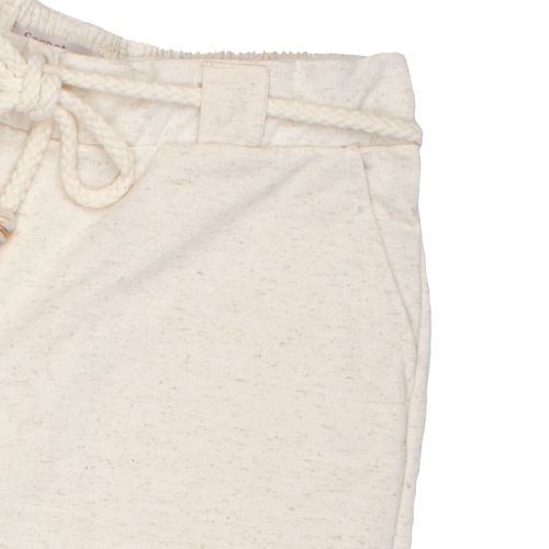 Short Feminino Rovitex Secret Glam Plus Size em Linho com Cordão Off White