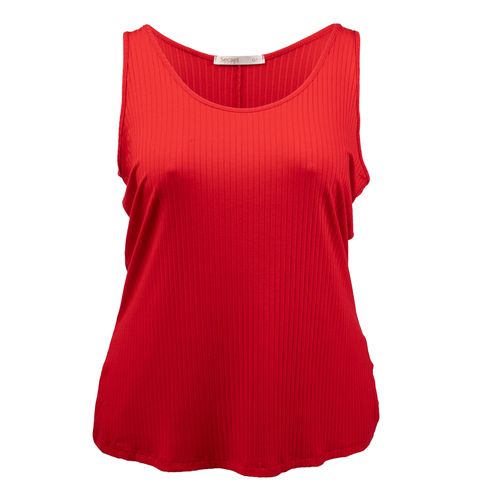 Regata Feminina Rovitex Plus Size Canelada Vermelha