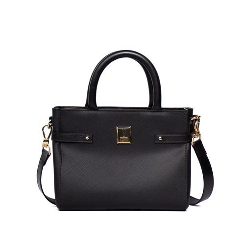 Bolsa Feminina Vizzano Transversal Pequena em Napa Soft Strech Preto