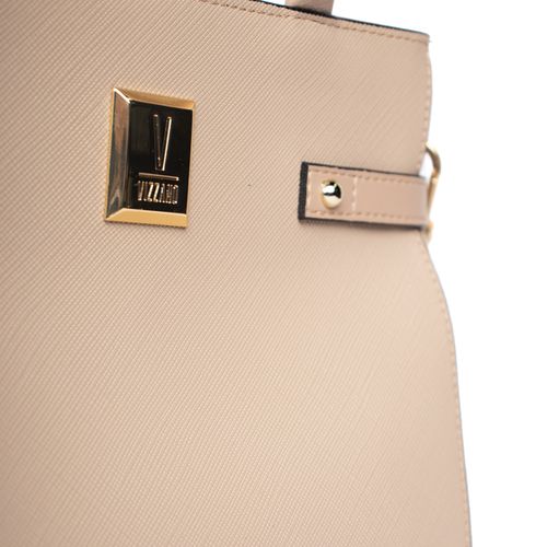 Bolsa Feminina Vizzano Napa Soft Strech Tote Pequena Bege