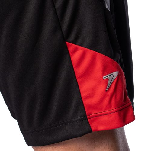 Bermuda Masculina Poker Seaside Dry Active Preto/Vermelho