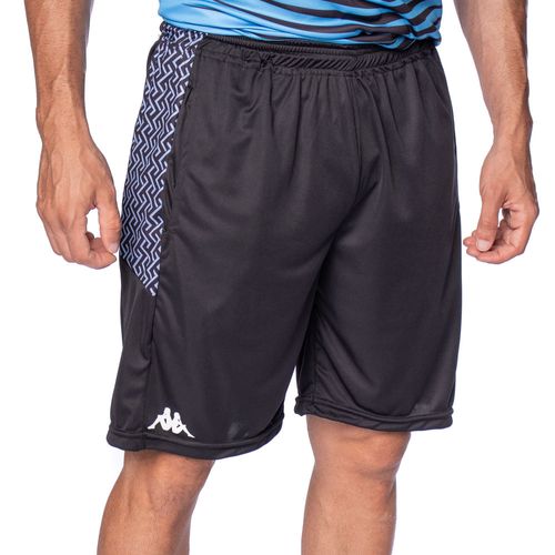 Calção Masculino Kappa York Estampado Preto/Azul
