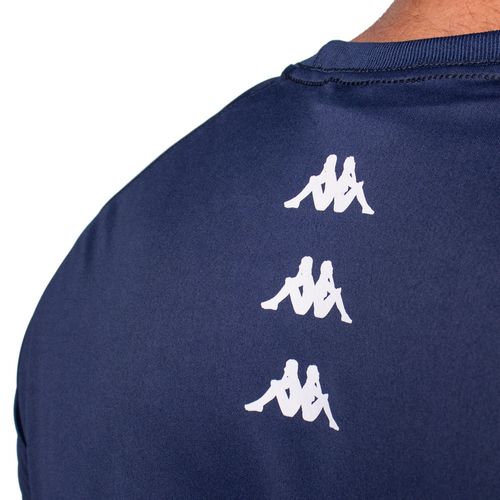 Camiseta Masculina Kappa Future com Listra Marinho/Azul