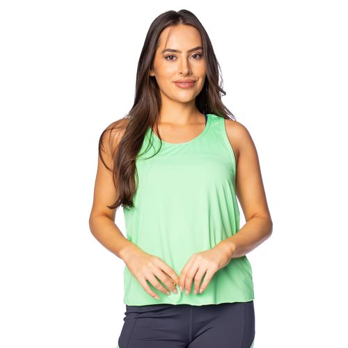 Regata Feminina Estilo do Corpo Esportiva Verde