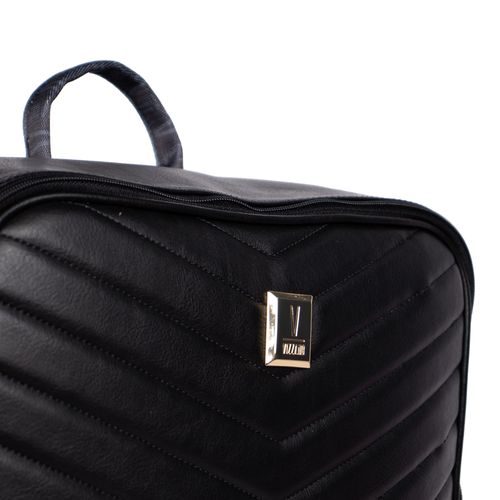 Mochila Feminina Vizzano Grande Napa Soft Strech em Matelassê Preto