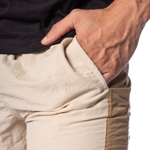 Short Masculino Gangster com Bolsos Bege/Caqui