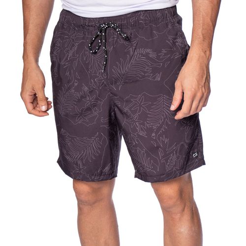 Short Masculino Vida Marinha Estampado Preto