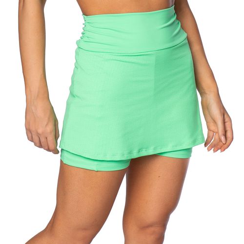 Short Saia Feminino Estilo do Corpo Supermicrofibra Verde