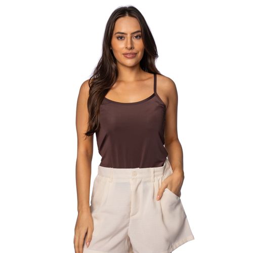 Regata Feminina Sea Surf com Alças Finas Café