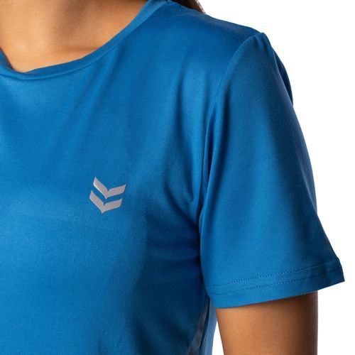 Blusa Feminina The Style Box com Recortes Azul/Azul Claro