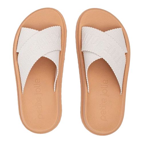 Chinelo Feminino Petite Jolie Smash Slide Branco