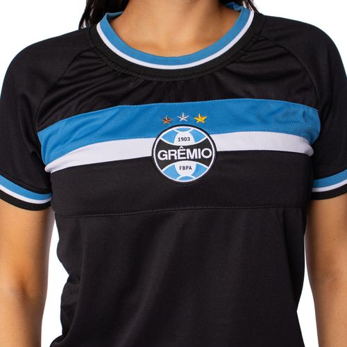 Camiseta Feminina Legend Grenal Grêmio Preto/Azul