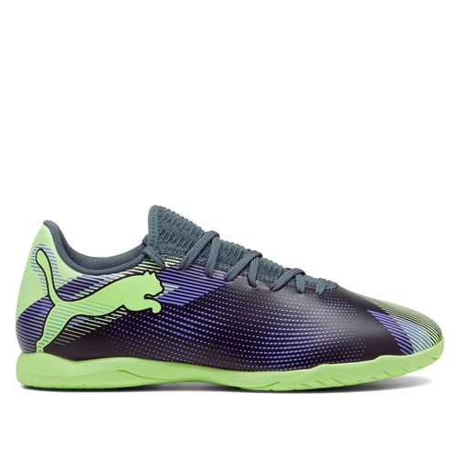 Chuteira Futsal Puma Future 7 Play Marinho/Verde