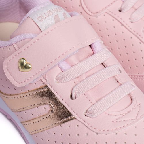 Tênis Infantil Menina Club Happy Galaxy com Detalhe Metalizado Rosa