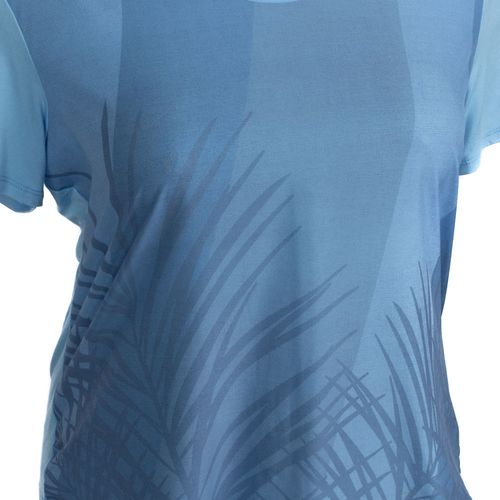 Blusa Feminina Cativa Plus Size Delicada e Estampada Azul